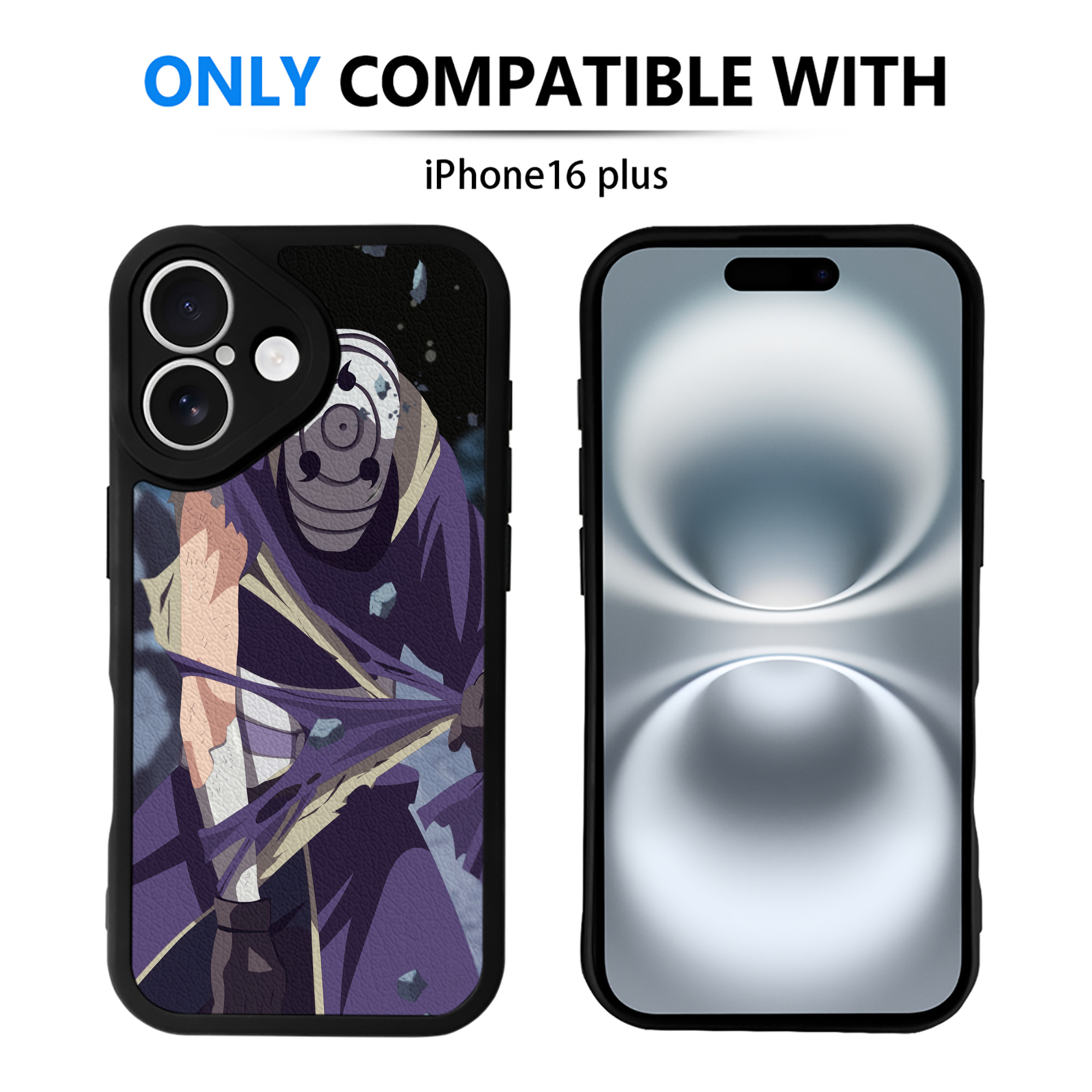 （画像用） NARUTO -ナルト- NARUTO -ナルト- 疾風伝 【iPhone 16シリーズ対応】シリコンスマホケース（レザー調） 材質：シリコン